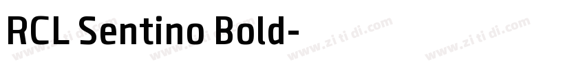 RCL Sentino Bold字体转换
